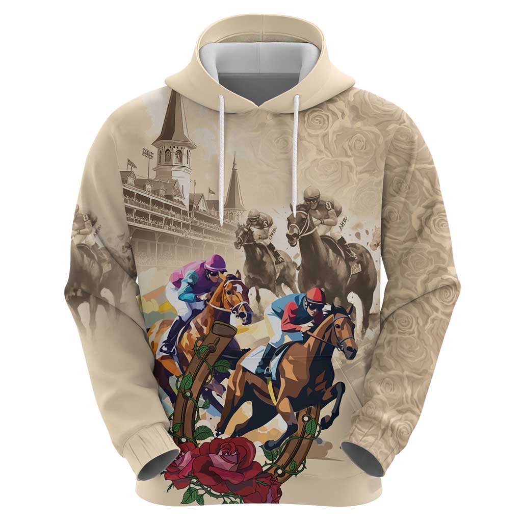 Personalized Kentucky Horse Race Zip Hoodie Race for Rosse