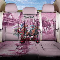 Personalized Kentucky Horse Race Back Car Seat Cover Pink Out Party