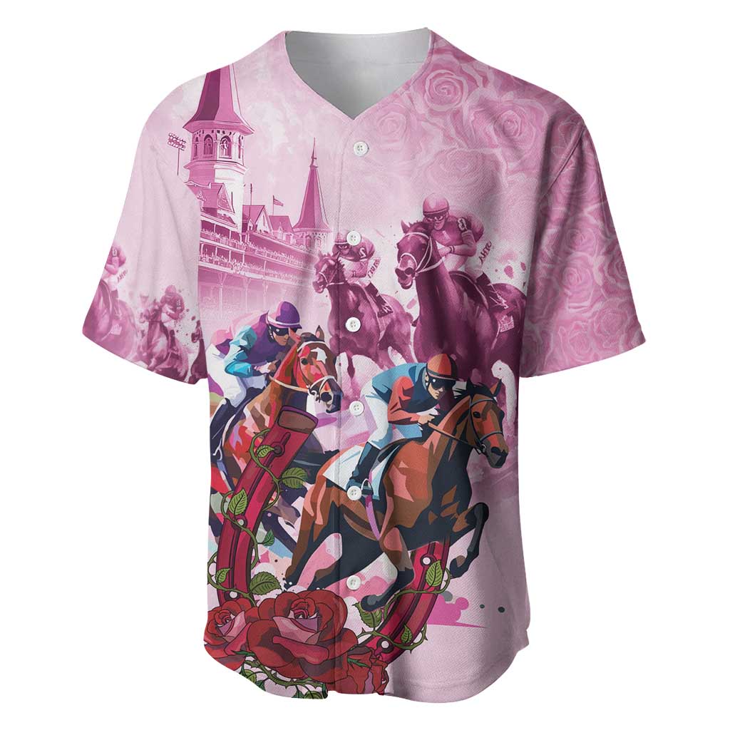 Personalized Kentucky Horse Race Baseball Jersey Pink Out Party