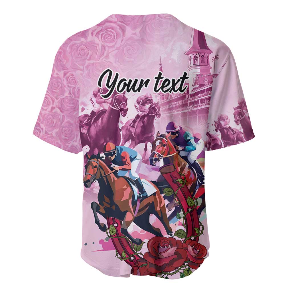 Personalized Kentucky Horse Race Baseball Jersey Pink Out Party