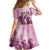 Personalized Kentucky Horse Race Family Matching Off The Shoulder Long Sleeve Dress and Hawaiian Shirt Pink Out Party