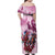 Personalized Kentucky Horse Race Family Matching Off Shoulder Maxi Dress and Hawaiian Shirt Pink Out Party