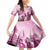 Personalized Kentucky Horse Race Family Matching Off Shoulder Short Dress and Hawaiian Shirt Pink Out Party