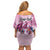 Personalized Kentucky Horse Race Family Matching Off Shoulder Short Dress and Hawaiian Shirt Pink Out Party
