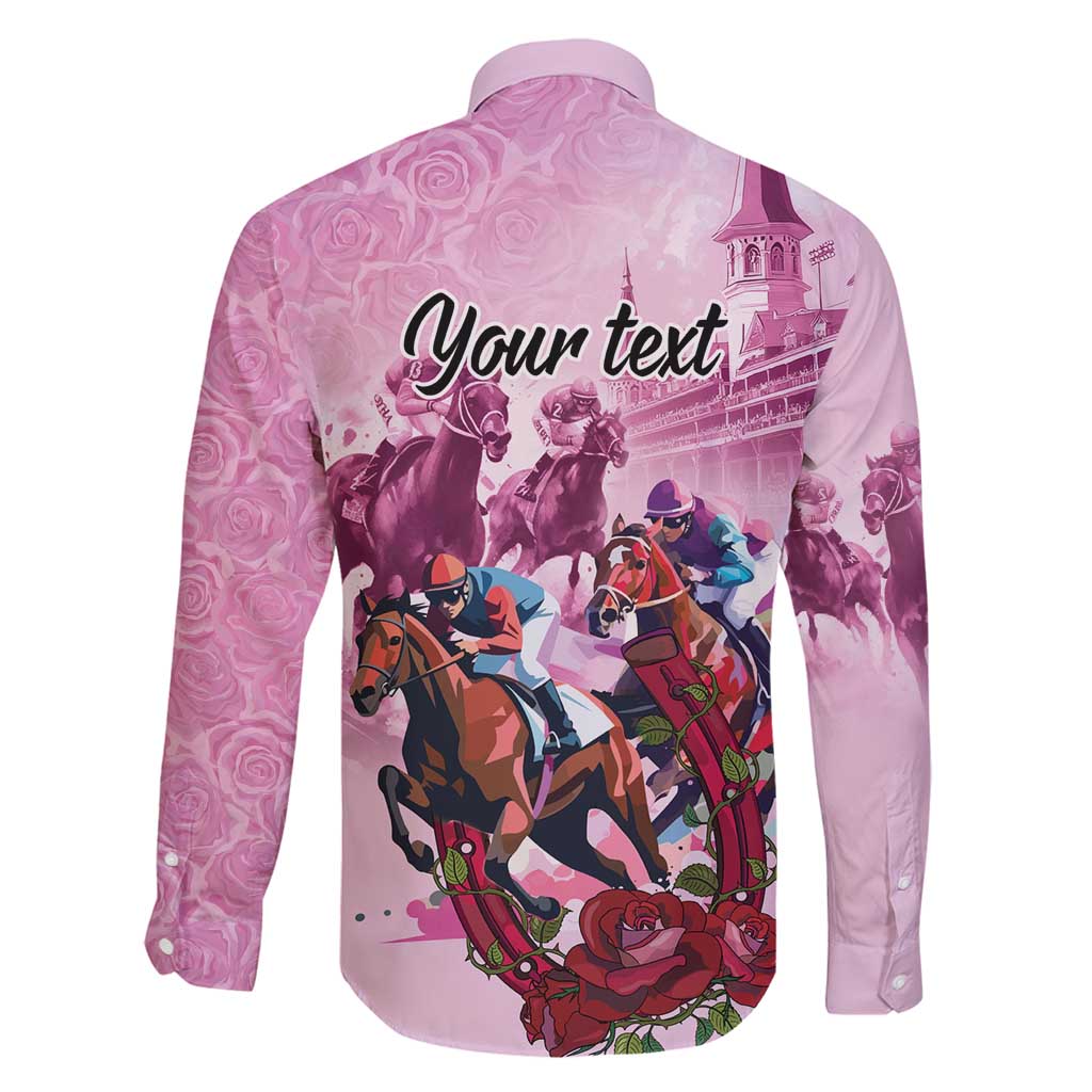 Personalized Kentucky Horse Race Family Matching Tank Maxi Dress and Hawaiian Shirt Pink Out Party