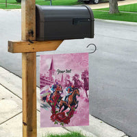 Personalized Kentucky Horse Race Garden Flag Pink Out Party