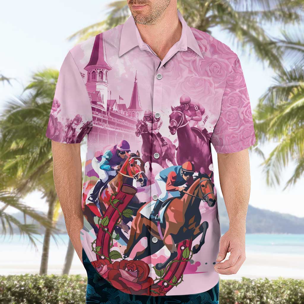 Personalized Kentucky Horse Race Hawaiian Shirt Pink Out Party
