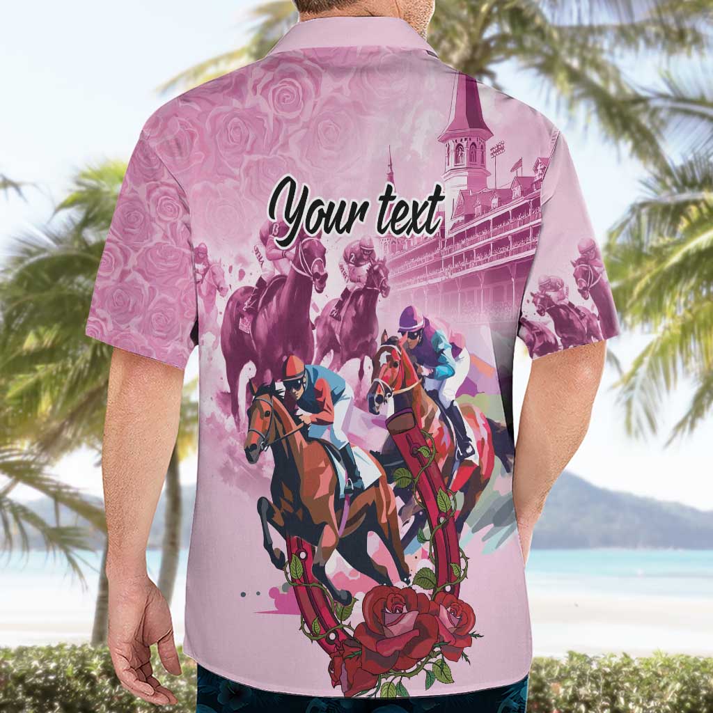 Personalized Kentucky Horse Race Hawaiian Shirt Pink Out Party