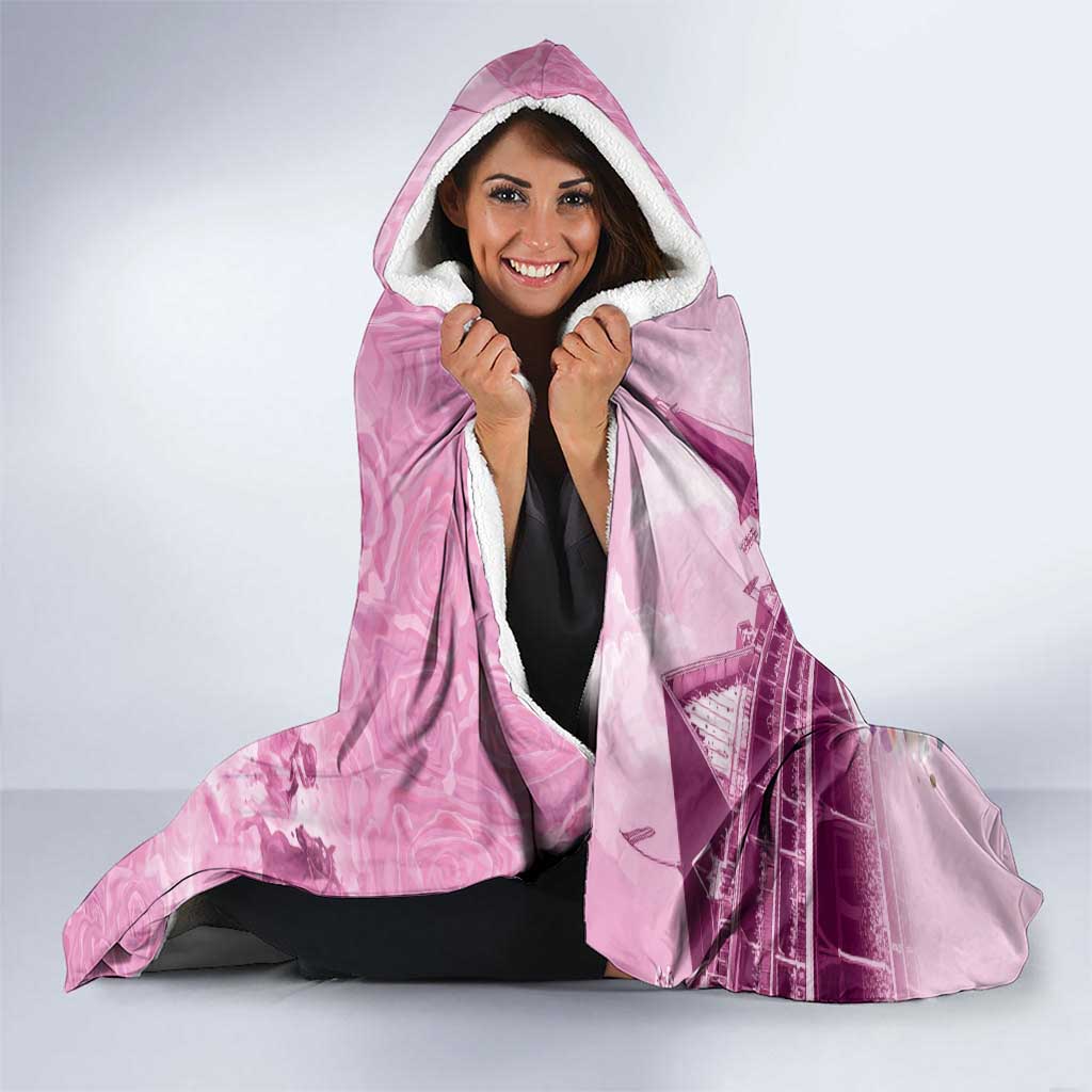 Personalized Kentucky Horse Race Hooded Blanket Pink Out Party