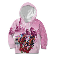 Personalized Kentucky Horse Race Kid Hoodie Pink Out Party