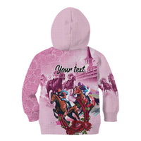 Personalized Kentucky Horse Race Kid Hoodie Pink Out Party