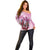 Personalized Kentucky Horse Race Off Shoulder Sweater Pink Out Party