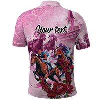 Personalized Kentucky Horse Race Polo Shirt Pink Out Party