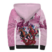 Personalized Kentucky Horse Race Sherpa Hoodie Pink Out Party