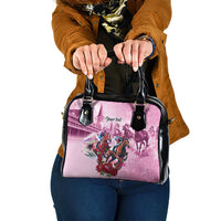 Personalized Kentucky Horse Race Shoulder Handbag Pink Out Party