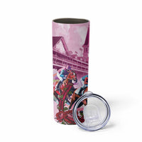 Personalized Kentucky Horse Race Skinny Tumbler Pink Out Party