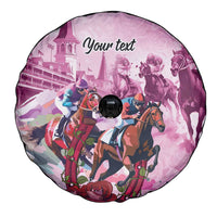 Personalized Kentucky Horse Race Spare Tire Cover Pink Out Party