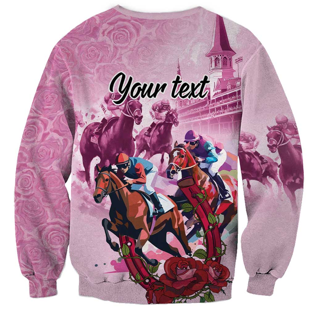 Personalized Kentucky Horse Race Sweatshirt Pink Out Party