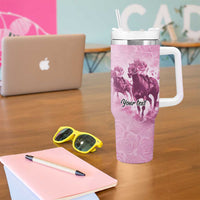 Personalized Kentucky Horse Race Tumbler With Handle Pink Out Party