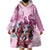 Personalized Kentucky Horse Race Wearable Blanket Hoodie Pink Out Party