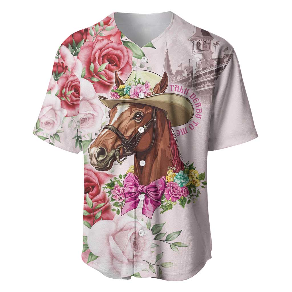 Personalized Kentucky Horse Race Baseball Jersey Talk Derby To Me Derby Horse