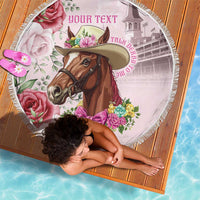 Personalized Kentucky Horse Race Beach Blanket Talk Derby To Me Derby Horse