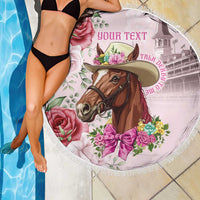 Personalized Kentucky Horse Race Beach Blanket Talk Derby To Me Derby Horse
