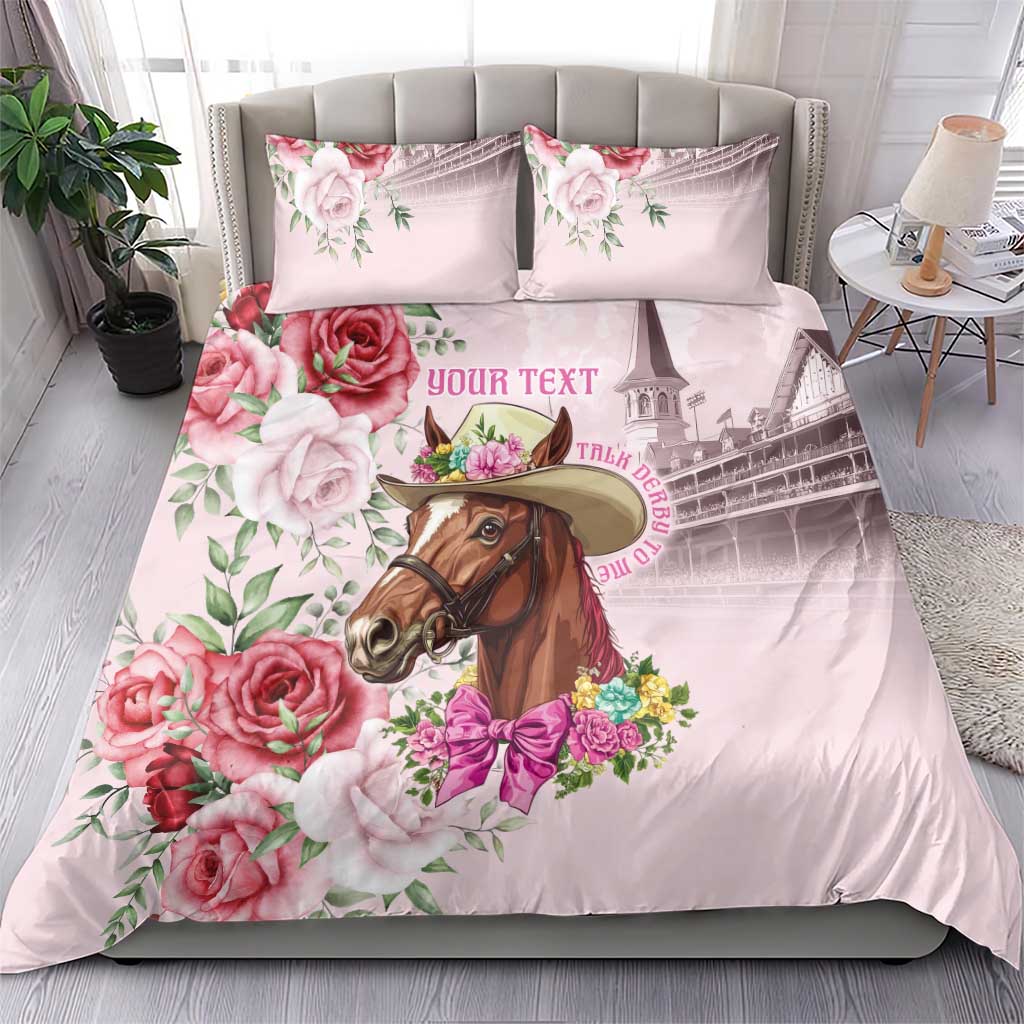 Personalized Kentucky Horse Race Bedding Set Talk Derby To Me Derby Horse
