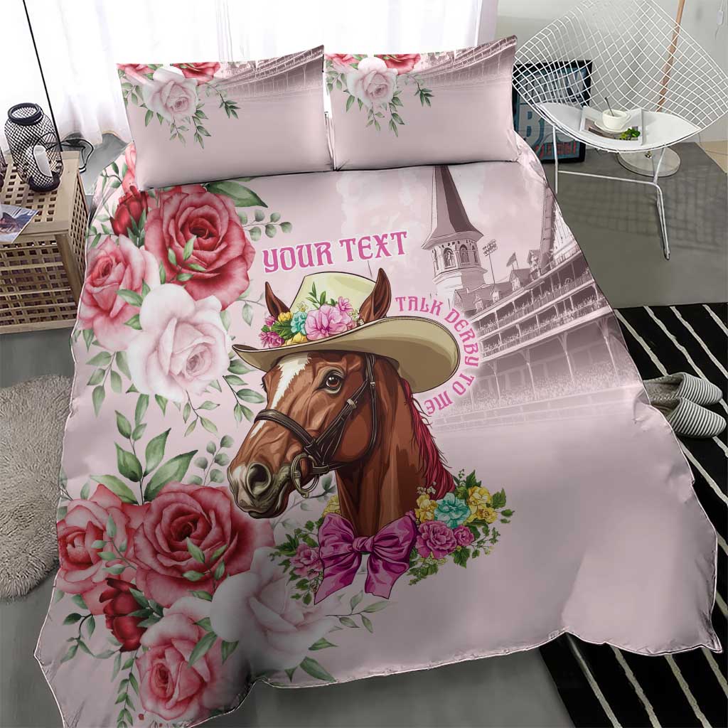 Personalized Kentucky Horse Race Bedding Set Talk Derby To Me Derby Horse