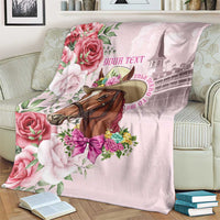 Personalized Kentucky Horse Race Blanket Talk Derby To Me Derby Horse