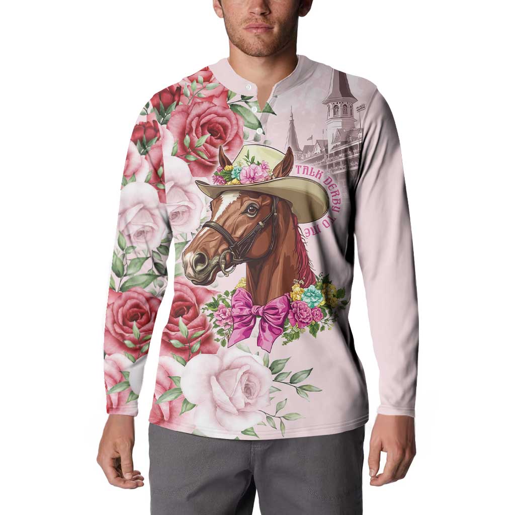 Personalized Kentucky Horse Race Button Sweatshirt Talk Derby To Me Derby Horse