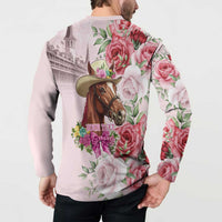 Personalized Kentucky Horse Race Button Sweatshirt Talk Derby To Me Derby Horse