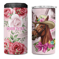 Personalized Kentucky Horse Race 4 in 1 Can Cooler Tumbler Talk Derby To Me Derby Horse