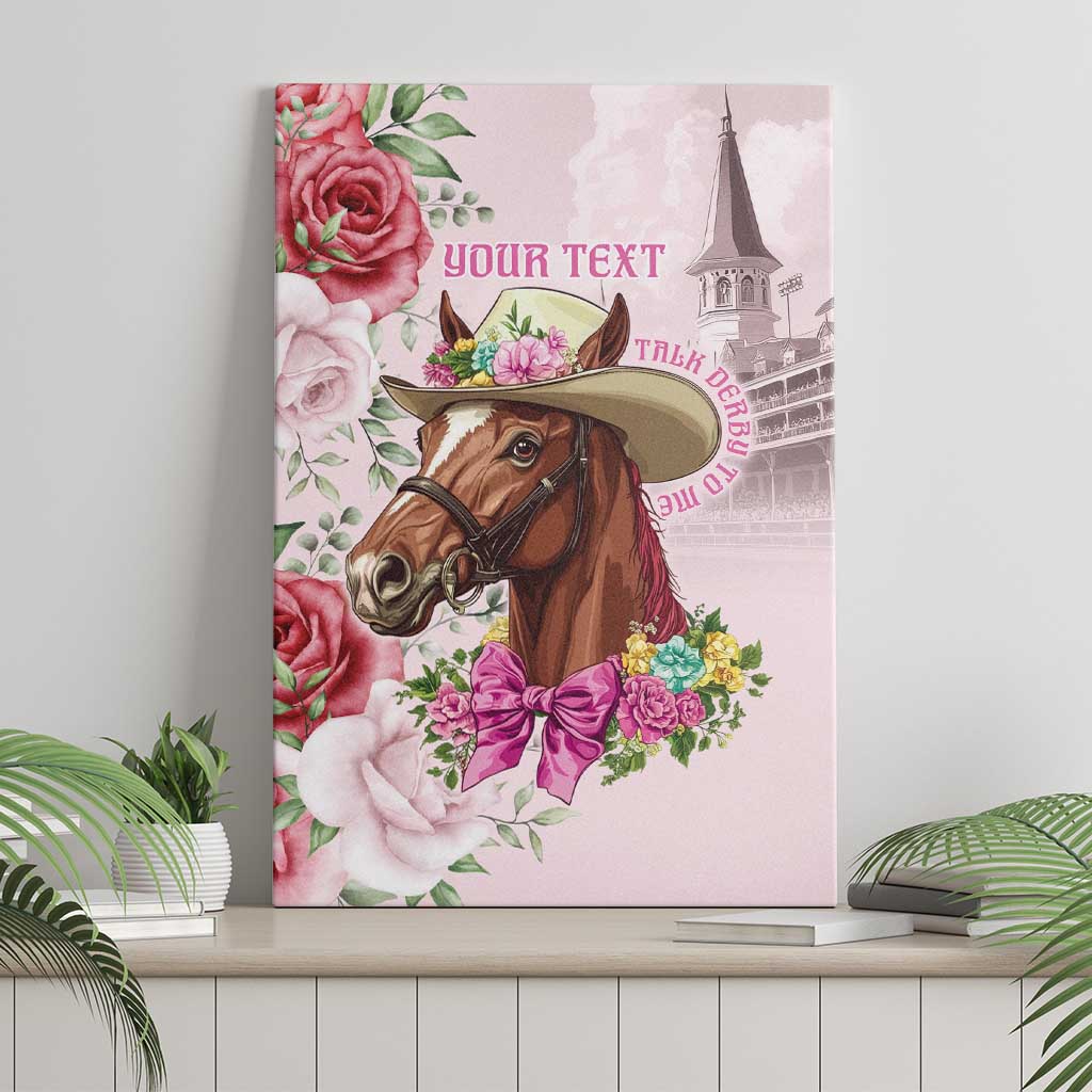 Personalized Kentucky Horse Race Canvas Wall Art Talk Derby To Me Derby Horse