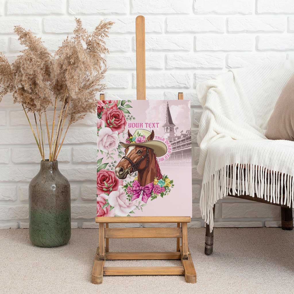 Personalized Kentucky Horse Race Canvas Wall Art Talk Derby To Me Derby Horse