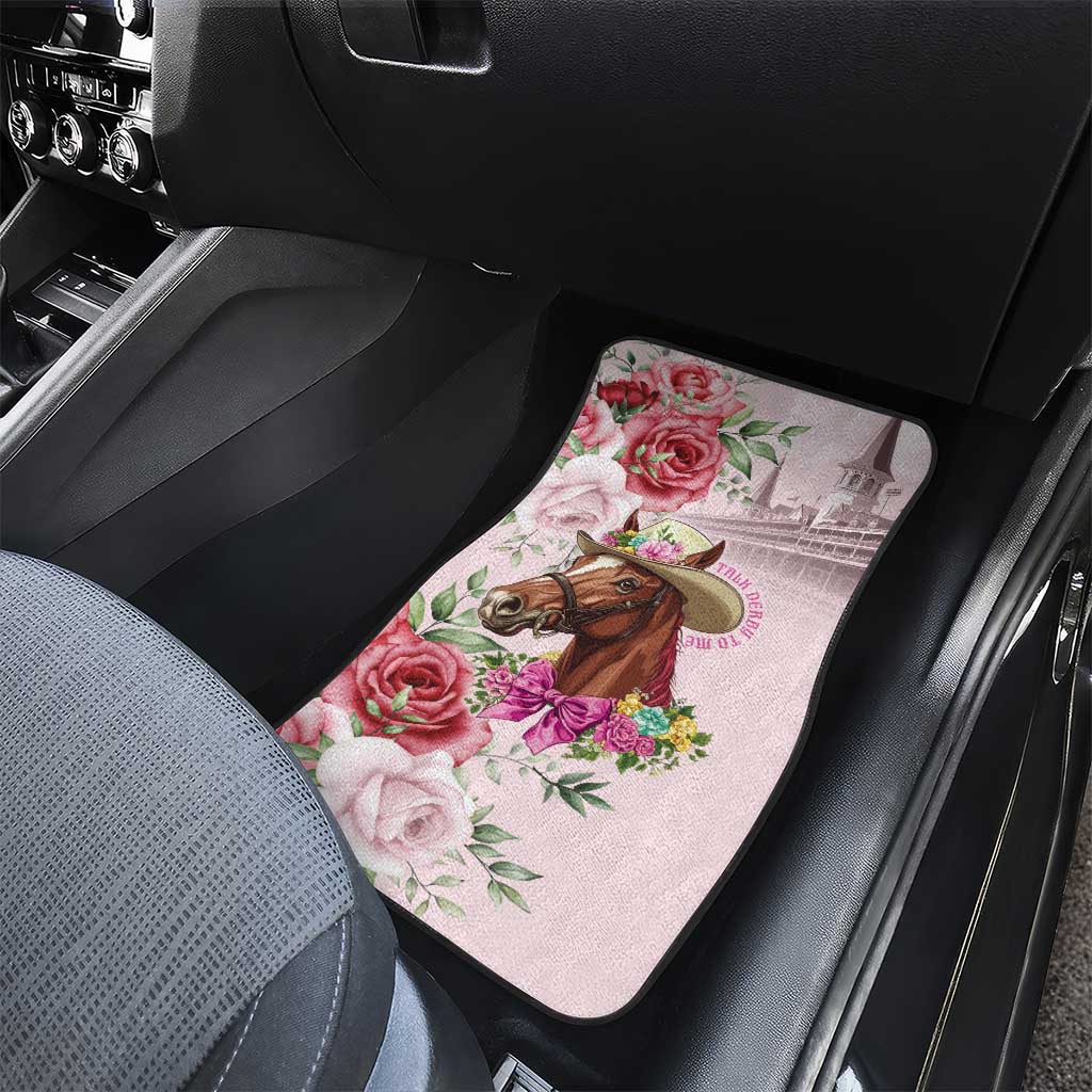 Personalized Kentucky Horse Race Car Mats Talk Derby To Me Derby Horse