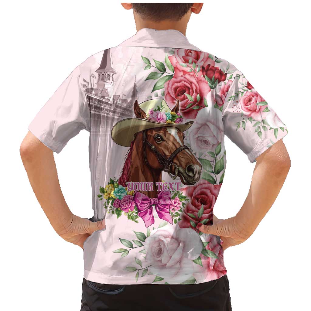 Personalized Kentucky Horse Race Family Matching Mermaid Dress and Hawaiian Shirt Talk Derby To Me Derby Horse