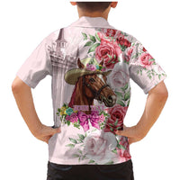 Personalized Kentucky Horse Race Family Matching Mermaid Dress and Hawaiian Shirt Talk Derby To Me Derby Horse