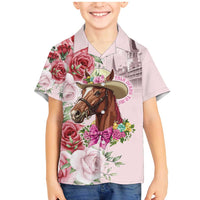 Personalized Kentucky Horse Race Family Matching Mermaid Dress and Hawaiian Shirt Talk Derby To Me Derby Horse