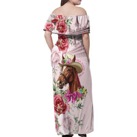 Personalized Kentucky Horse Race Family Matching Off Shoulder Maxi Dress and Hawaiian Shirt Talk Derby To Me Derby Horse