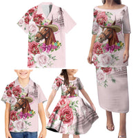 Personalized Kentucky Horse Race Family Matching Puletasi and Hawaiian Shirt Talk Derby To Me Derby Horse