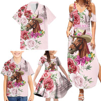 Personalized Kentucky Horse Race Family Matching Summer Maxi Dress and Hawaiian Shirt Talk Derby To Me Derby Horse