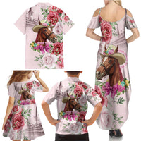 Personalized Kentucky Horse Race Family Matching Summer Maxi Dress and Hawaiian Shirt Talk Derby To Me Derby Horse