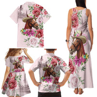 Personalized Kentucky Horse Race Family Matching Tank Maxi Dress and Hawaiian Shirt Talk Derby To Me Derby Horse