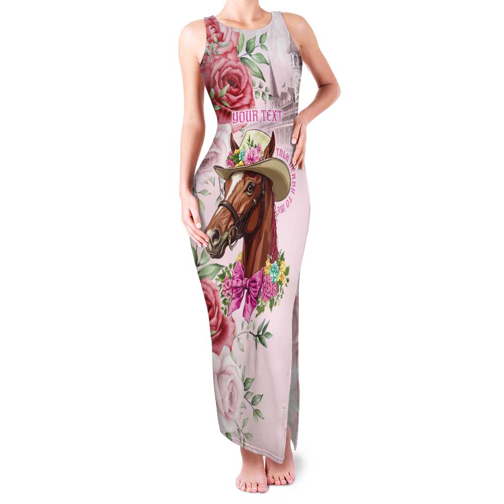 Personalized Kentucky Horse Race Family Matching Tank Maxi Dress and Hawaiian Shirt Talk Derby To Me Derby Horse