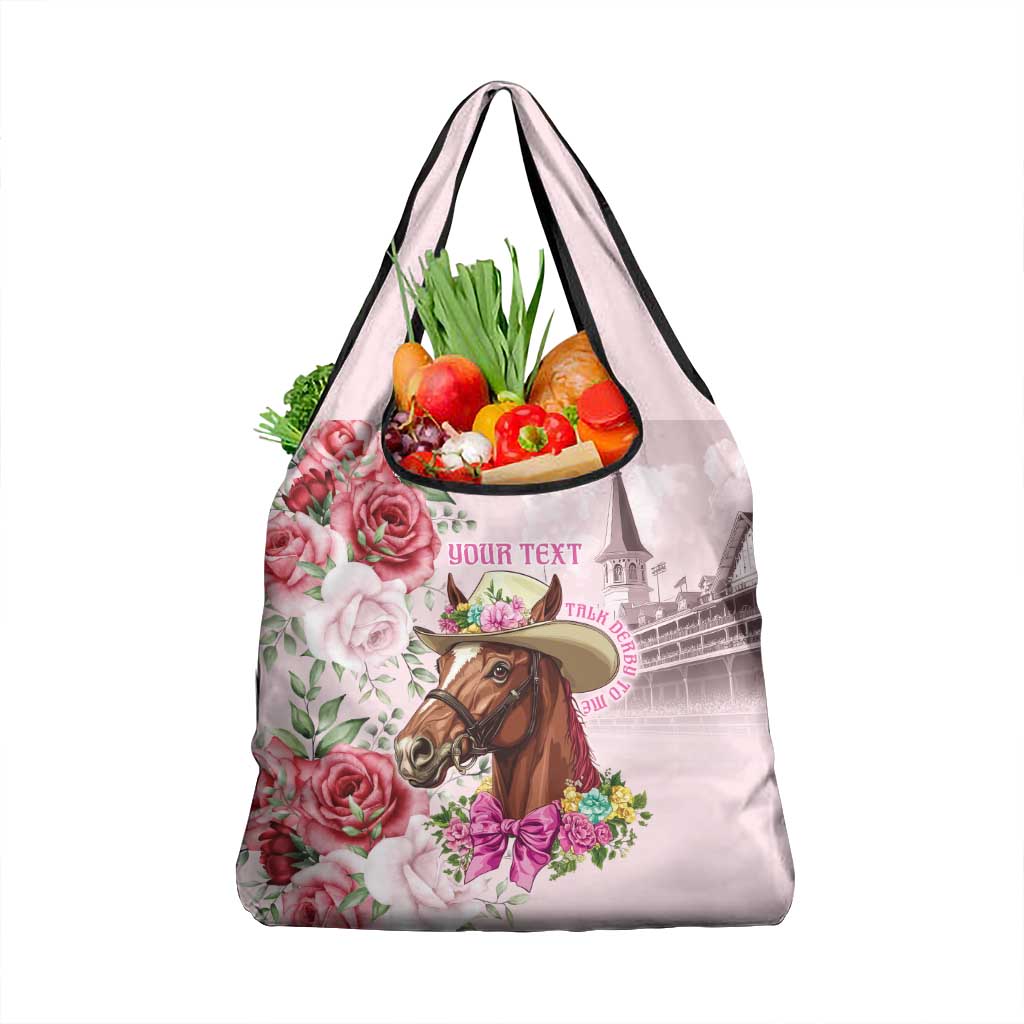 Personalized Kentucky Horse Race Grocery Bag Talk Derby To Me Derby Horse