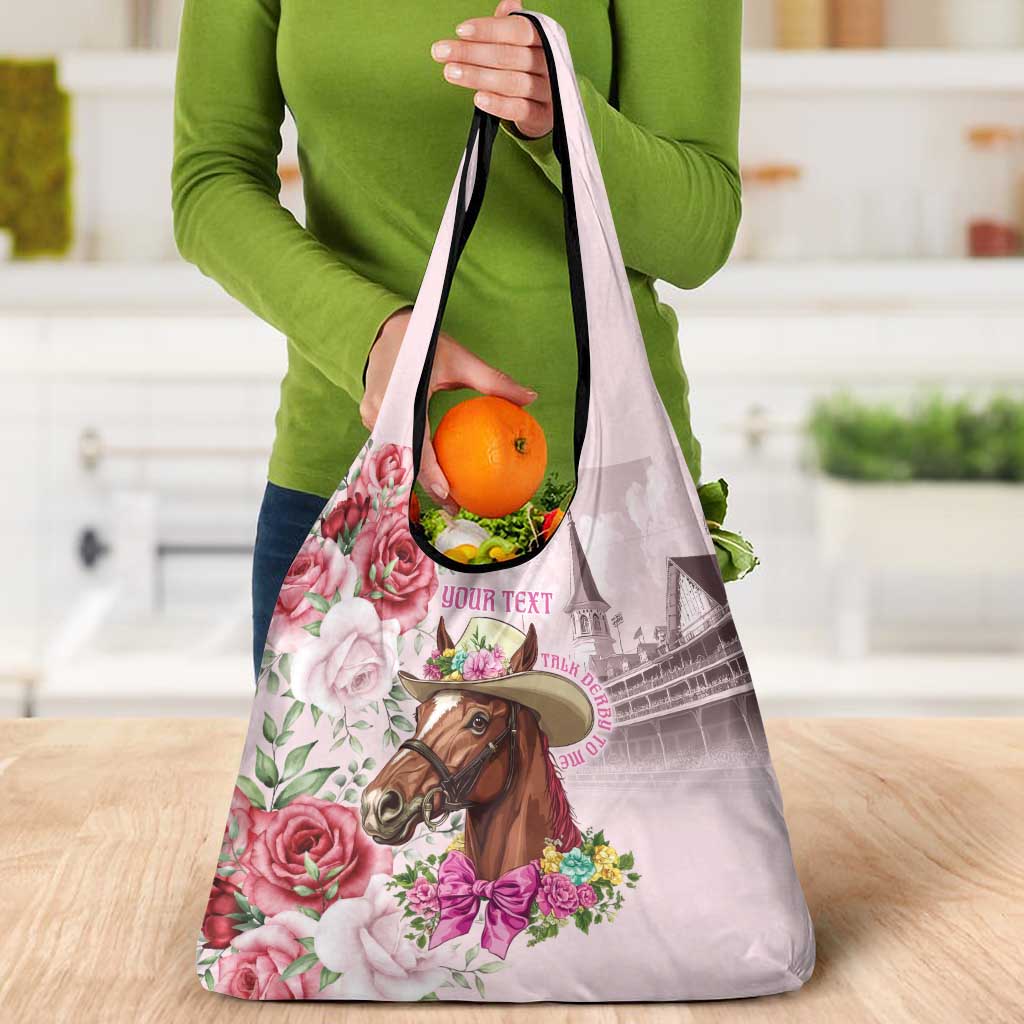 Personalized Kentucky Horse Race Grocery Bag Talk Derby To Me Derby Horse