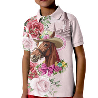 Personalized Kentucky Horse Race Kid Polo Shirt Talk Derby To Me Derby Horse