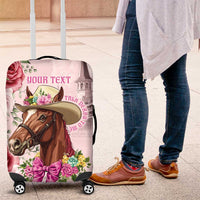 Personalized Kentucky Horse Race Luggage Cover Talk Derby To Me Derby Horse