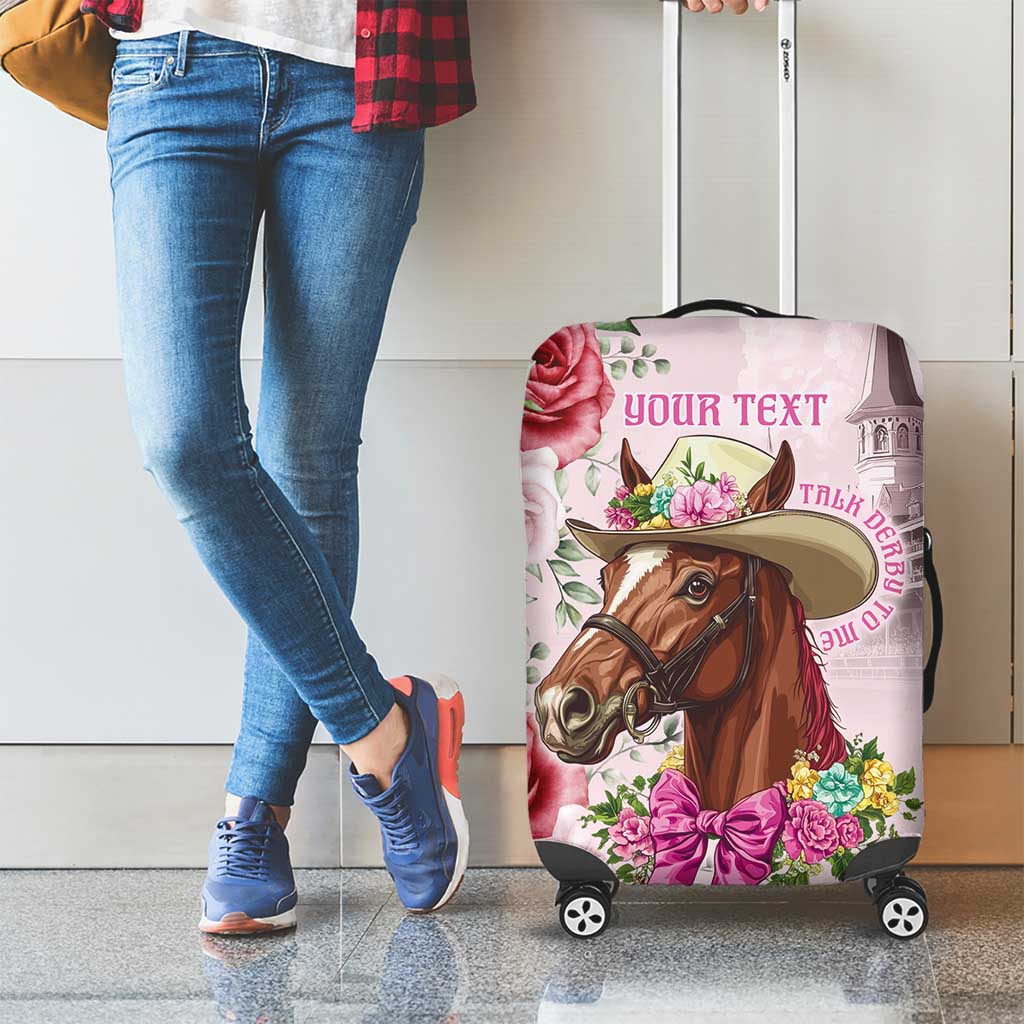 Personalized Kentucky Horse Race Luggage Cover Talk Derby To Me Derby Horse